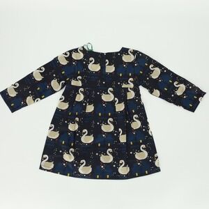 LITTLE GREEN RADICALS Organic Cotton Night Swimming Smock Dress Size 6-9 Months